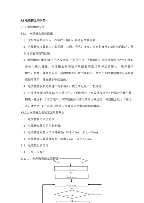 电缆敷设及接线综合施工专题方案.docx