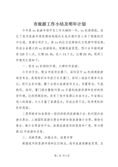 市旅游工作小结及明年计划 (6).docx