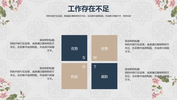欧式花纹工作汇报通用PPT模板