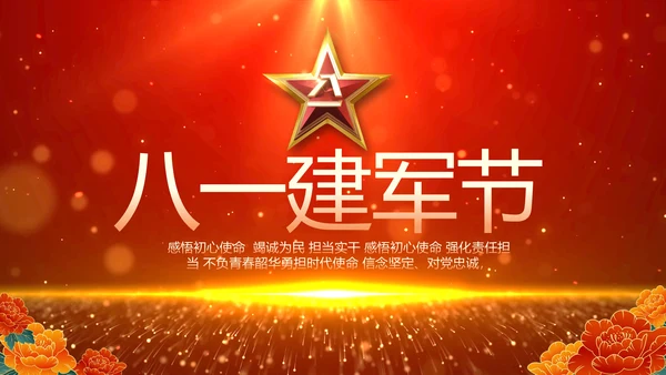 八一建军节部队军事工作总结汇报PPT