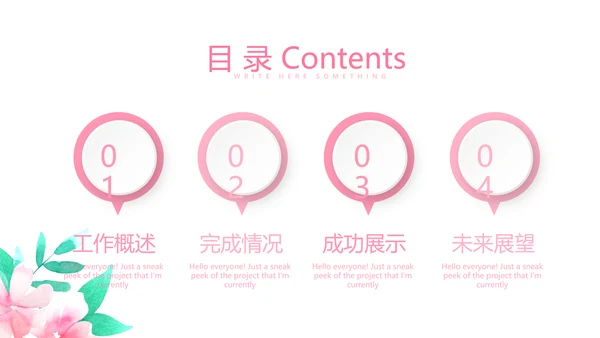 粉色时尚春季护肤动态PPT