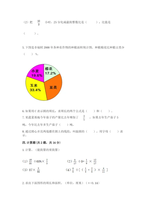 人教版数学六年级上册期末考试卷附答案【综合题】.docx