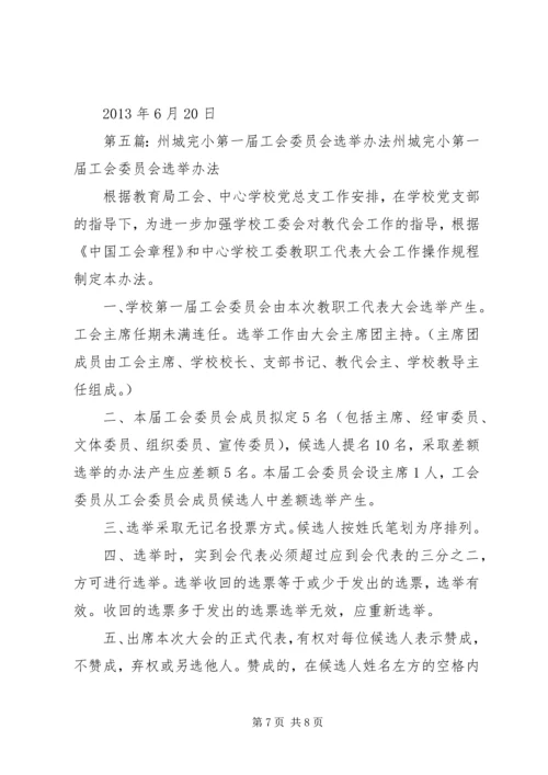 共青团第一届委员会选举办法.docx