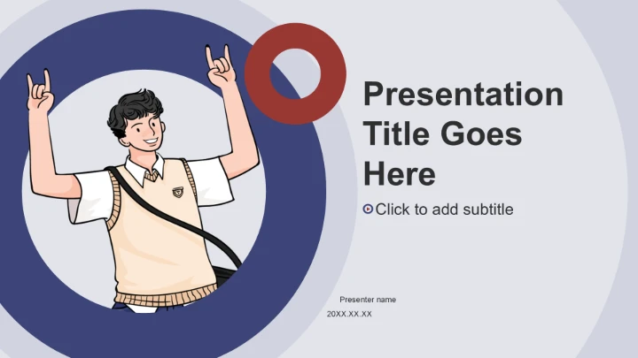 蓝色插画风团支书竞选