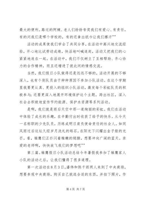 假日小队活动总结[范文大全]_1.docx