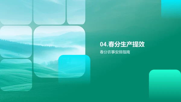 春分农事应对策略PPT模板