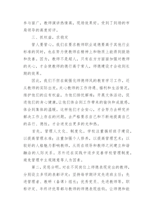 学校师德师风自查情况报告.docx