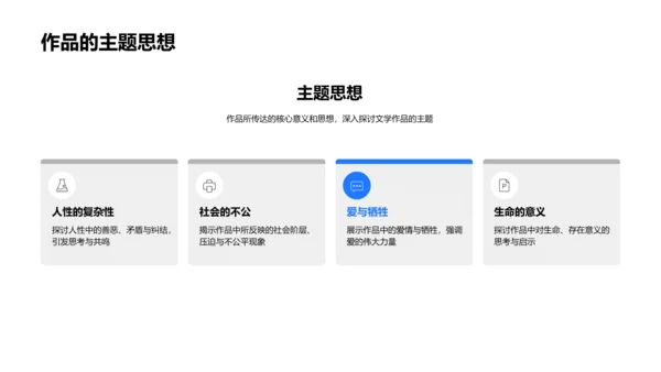 文学作品全解析PPT模板