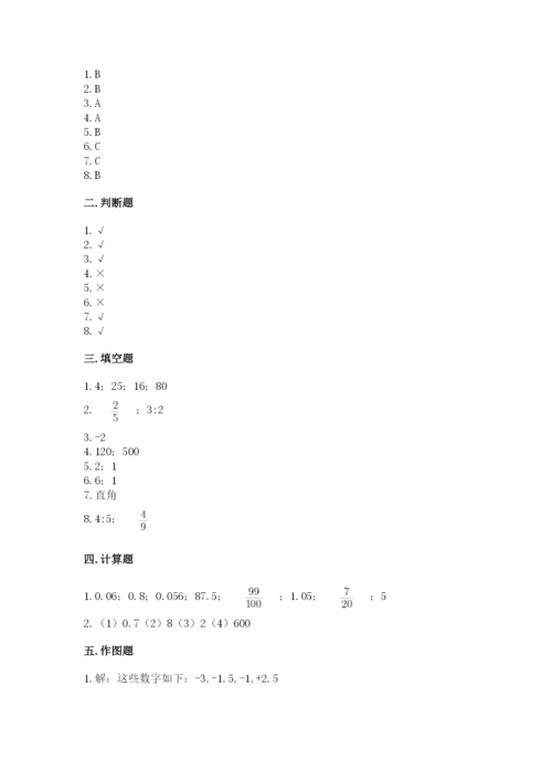 六年级下册数学期末测试卷（精选题）word版.docx