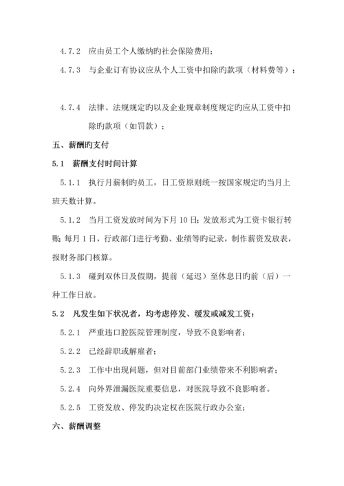 口腔医院全员营销薪酬管理制度.docx