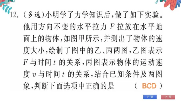 【人教版】物理八年级下册 期中自我测评 习题课件