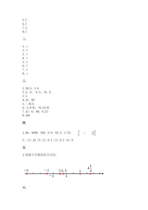 最新苏教版小升初数学模拟试卷含答案（满分必刷）.docx