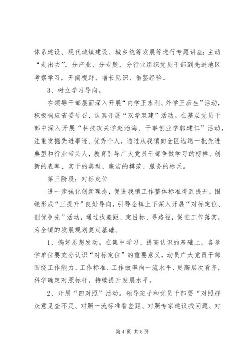 乡镇镇开展三提升活动实施方案.docx