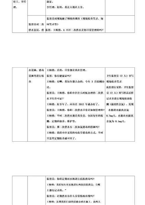 2018东城区水污染事件应急演练脚本