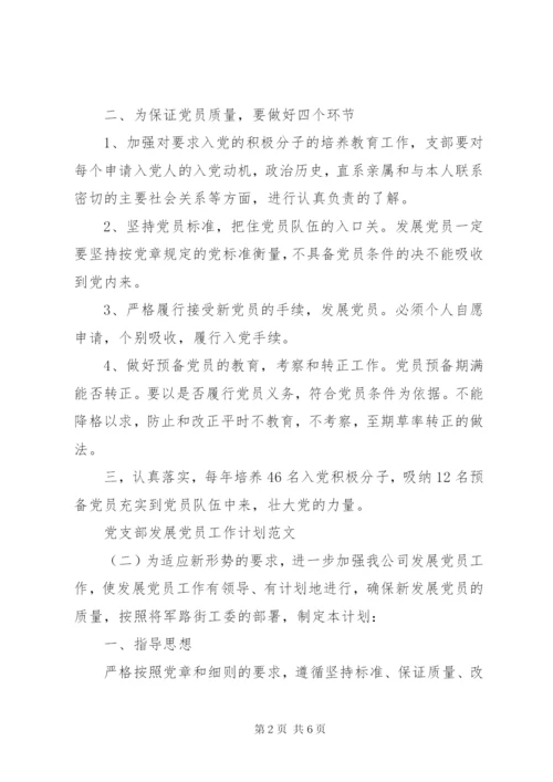 党支部发展党员工作计划范文.docx