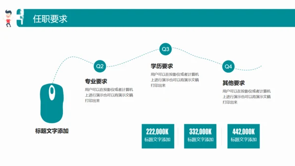 卡通简约校园招聘招募宣传通用PPT模板
