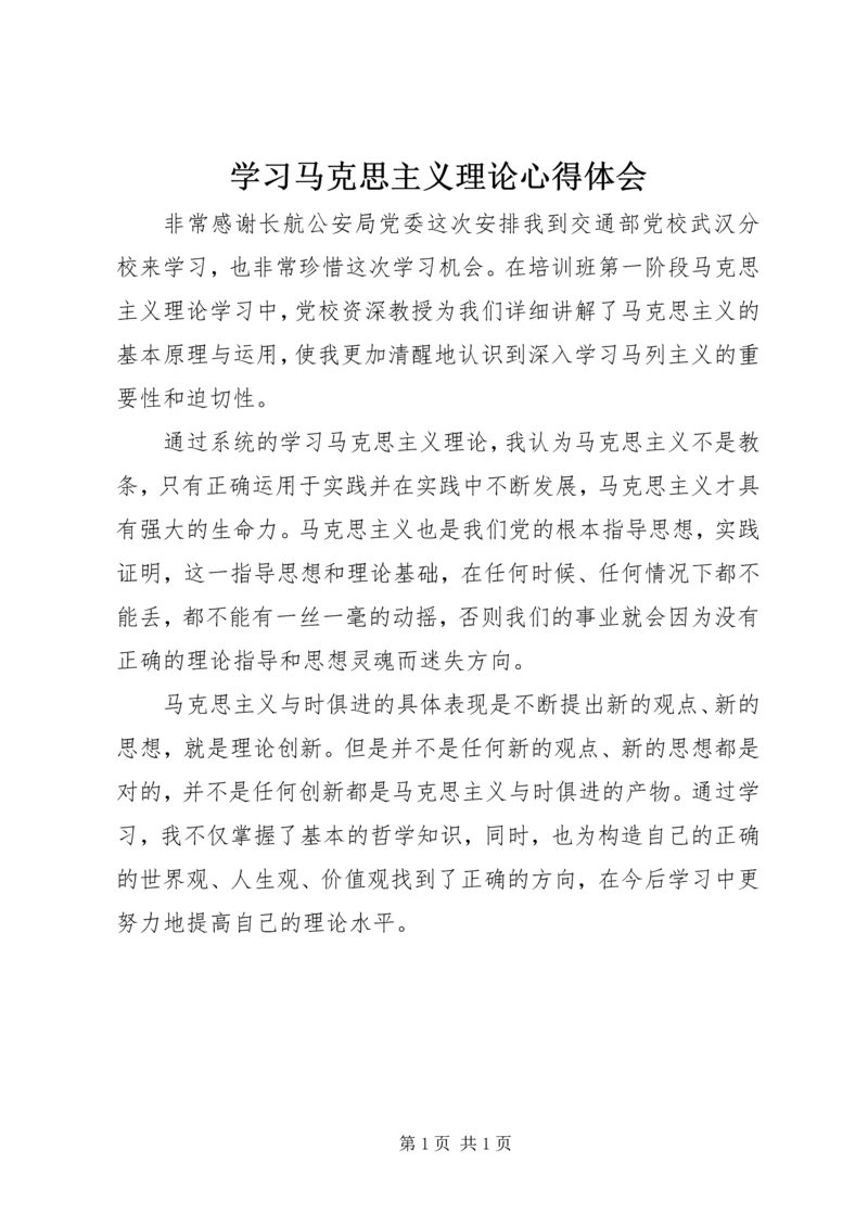 学习马克思主义理论心得体会 (4).docx