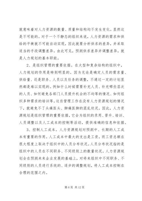 企业人力资源规划方案.docx