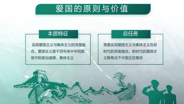 手绘迷彩风八一部队军事部队动态PPT模板