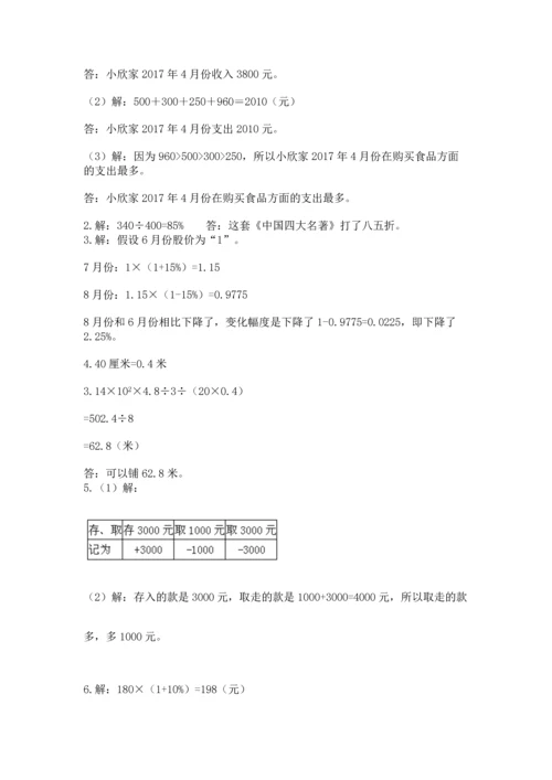 六年级小升初数学应用题50道附答案【黄金题型】.docx