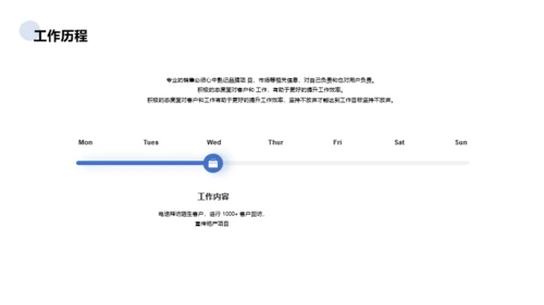 蓝色销售岗位个人简历PPT案例