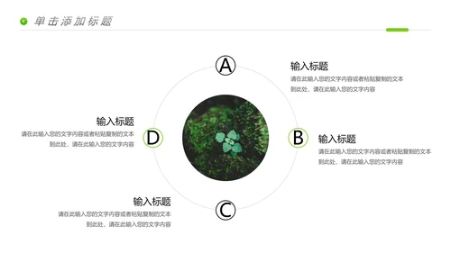 唯美绿色植物生长发芽敬畏生命PPT模板