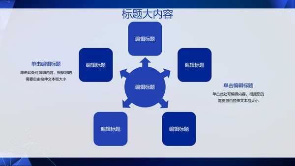 蓝色科技网络信息软件科技商务动态PPT
