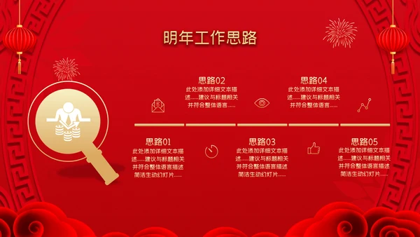 2023春节中国风年会誓师大会年会ppt