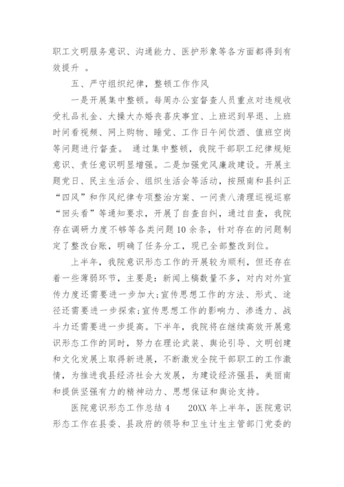 医院意识形态工作总结.docx