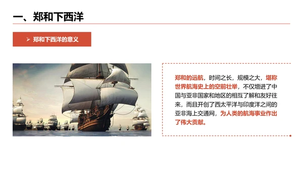 明朝的对外关系给荔红古建PPT模板