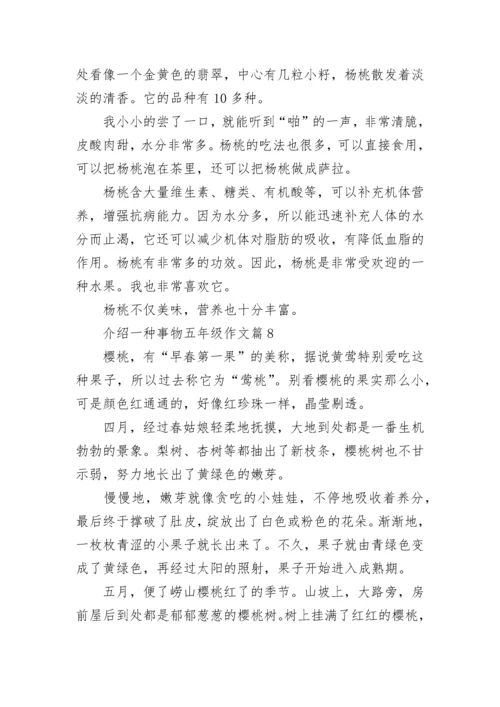 介绍一种事物五年级作文（精选10篇）.docx