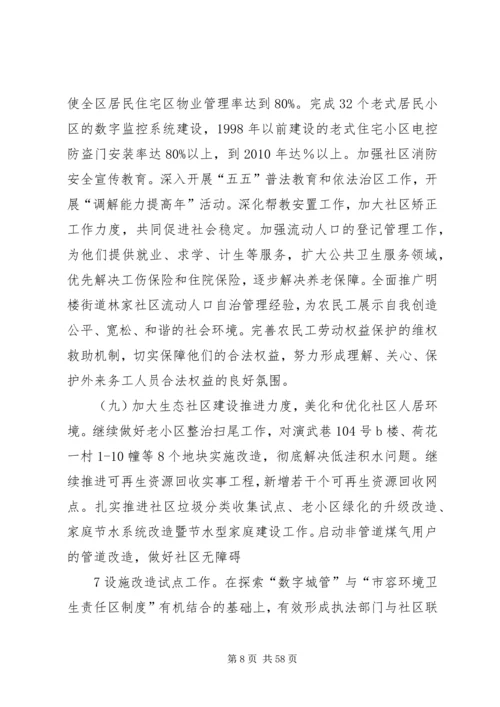 区和谐社区建设实施意见.docx