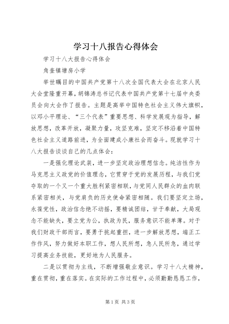 学习十八报告心得体会 (2).docx