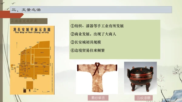 义务教育七年级历史上册2024年版第11课西汉建立和“文景之治”【课件】