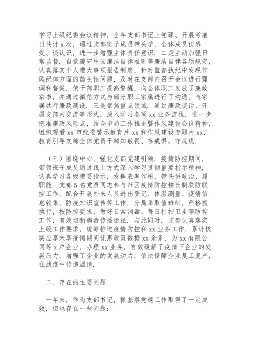 党支部书记党建工作年度述职报告.docx