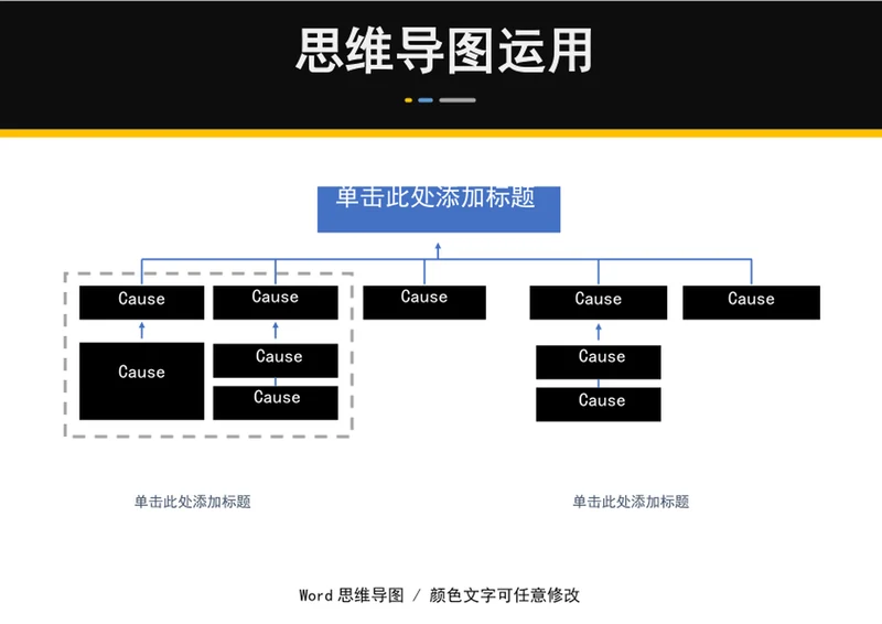 组织结构图思维导图word图表模板