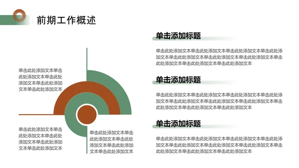 绿色简约风工作总结PPT模板