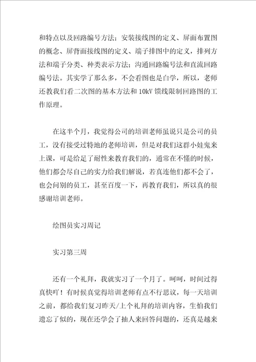 2023绘图员实习周记10篇