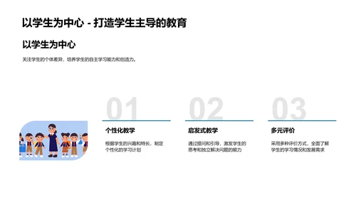 新学期家校教育合作PPT模板