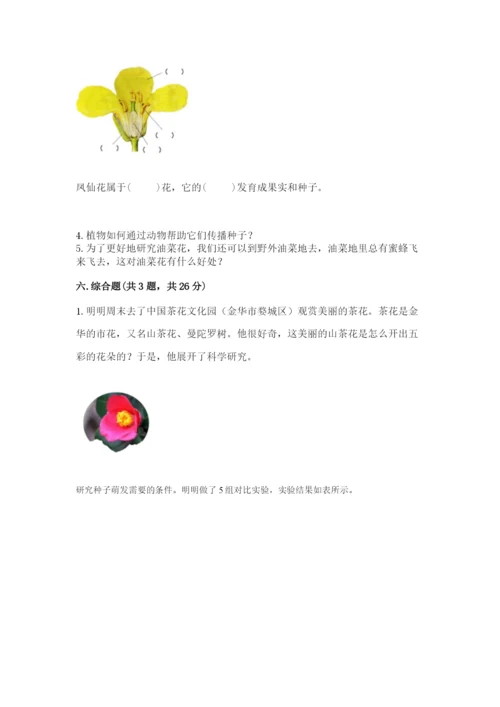科学四年级下册第一单元《植物的生长变化》测试卷含完整答案【易错题】.docx