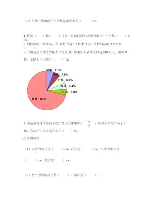 2022人教版六年级上册数学期末卷含答案（实用）.docx