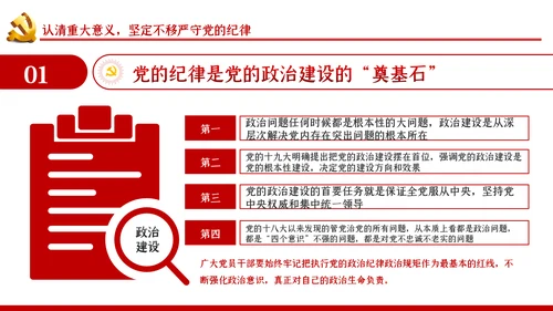 严守党的纪律加强党性修养党风廉政党课PPT