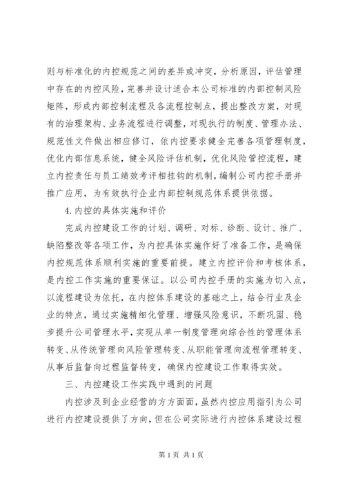 浅谈如何做好内控体系建设工作.docx