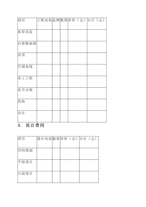 鄞州区装修设计报价单