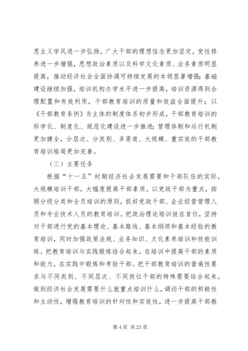 全国干部教育培训计划.docx