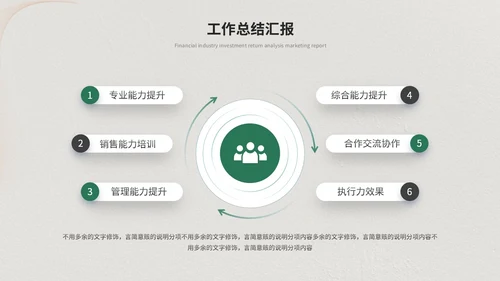 绿色简约清新商务工作总结工作汇报工作计划述职报告ppt模板