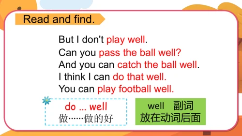 Module 6 Unit 1  You can play football well. 课件(共3