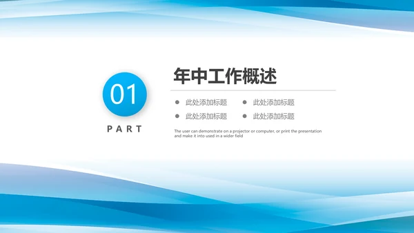 商务年中总结工作总结工作计划述职报告PPT