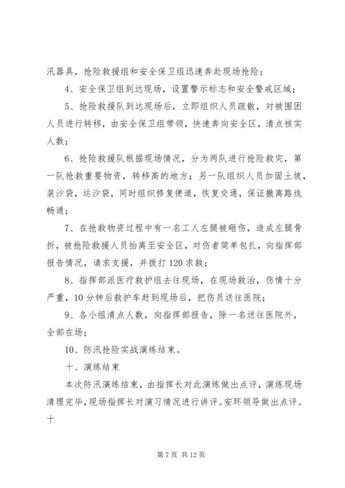 防汛应急演练实施方案 (4).docx