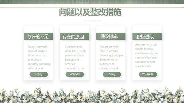 绿色莫兰迪色婚礼婚庆策划动态PPT